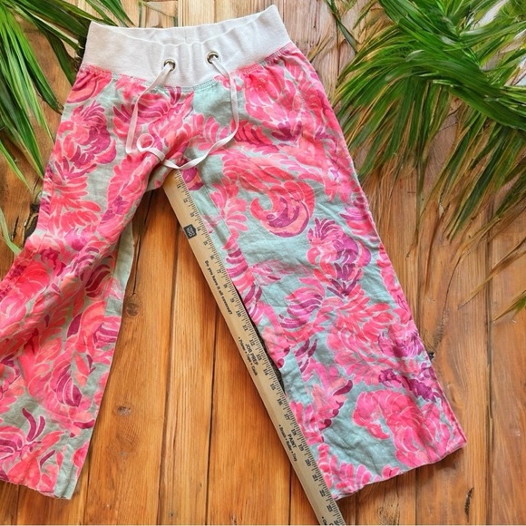 Lilly Pulitzer XS The Beach Pant - 100% Linen - Vibrant Floral Print - Picture 8 of 12